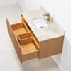 Badrumskommod Ek 100cm Beige Marmor - Båstad