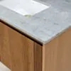 Badrumskommod Ek 80cm Grå Marmor - Båstad