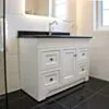 Kommod Badrum 120cm Idaho Vit - Svart Granit