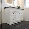 Kommod Badrum 120cm Idaho Vit - Svart Granit