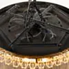 Kristallplafond 80cm Klar/Mässing - Verona