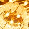 Kristallplafond 80cm Rosa/Mässing - Verona