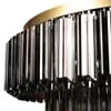 Kristallplafond 80cm Svart/Mässing - Verona