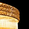 Stor Plafond Kristall Ø100cm Marbella Guld