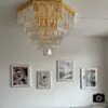 Plafond Kristall Hannover Guld Ø 80cm