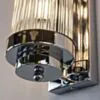 Kristall Vägglampa Nice Krom H40cm