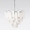 Kristallkrona Ø75cm Krom/Opal - Cagliari