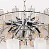 Kristallkrona Ø75cm Krom/Opal - Cagliari