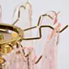 Avlång Kristallkrona 120cm Mässing/Rosa - Livorno