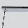 Avlång Kristallkrona 120cm Krom/Klar - Livorno