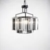Kristall Lampa Ø46cm Svart Kristall - Budapest