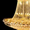 Stor Kristallkrona Ø120xH180cm Marbella Guld