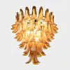 Kristallkrona Ø66xH75cm Amber/Krom - Livorno