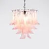 Kristallkrona Ø45xH50cm Rosa/Krom - Livorno