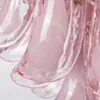 Kristallkrona Ø45xH50cm Rosa/Mässing - Livorno