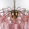 Kristallkrona Ø45xH50cm Rosa/Mässing - Livorno