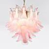 Kristallkrona Ø45xH50cm Rosa/Mässing - Livorno