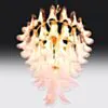 Kristallkrona Ø66xH75cm Rosa/Mässing - Livorno