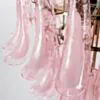 Kristallkrona Ø66xH75cm Rosa/Mässing - Livorno