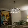 Modern Kristallkrona Ø85cm Vienna Krom