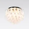 Kristallplafond Ø65xH52cm Klar/Krom - Livorno