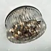 Kristallplafond Ø60cm Florence Svart