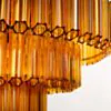 Kristallplafond 80cm Bärnsten/Mässing - Verona