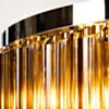 Kristallplafond 80cm Cognac/Krom - Verona
