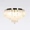 Kristallplafond Ø63xH48cm Krom/Klar - Catania