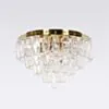 Kristallplafond Ø63xH48cm Mässing/Klar - Catania