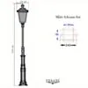 Klassisk lyktstolpe gjutjärn H260cm - Birmingham