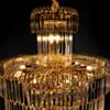 Stor Kristallkrona Ø80xH260cm Mansion Guld