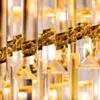 Stor Kristallkrona Ø80xH260cm Mansion Guld