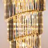 Stor Kristallkrona Ø80xH260cm Mansion Guld