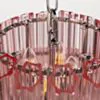 Kristallkrona Ø44cm Rosa/Krom - Verona