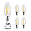 E14 LED Kronljus 4W Varmvit 2700k Dimbar - 5pack