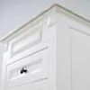 Kommod Badrum 60cm Nashville Vit - Vit Marmor