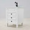 Kommod Badrum 60cm Nashville Vit - Vit Marmor