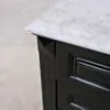 Kommod Badrum 60cm Nashville Svart - Vit Marmor