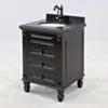 Kommod Badrum 60cm Nashville Svart - Svart Granit