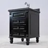 Kommod Badrum 60cm Nashville Svart - Svart Granit