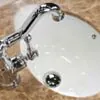 Kommod Badrum 60cm Nashville Mörkbrun - Beige Marmor
