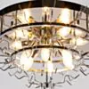 Kristallplafond Ø65xH52cm Klar/Krom - Livorno