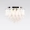 Kristallplafond Ø65xH52cm Klar/Krom - Livorno