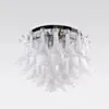 Kristallplafond Ø65xH52cm Klar/Krom - Livorno