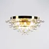 Kristallplafond Ø65xH52cm Bärnsten/Mässing - Livorno
