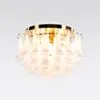 Kristallplafond Ø65xH52cm Klar/Mässing - Livorno