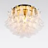 Kristallplafond Ø65xH52cm Klar/Mässing - Livorno