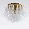 Kristallplafond Ø65xH52cm Klar/Mässing - Livorno