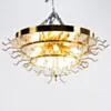 Kristallplafond Ø65xH52cm Klar/Mässing - Livorno